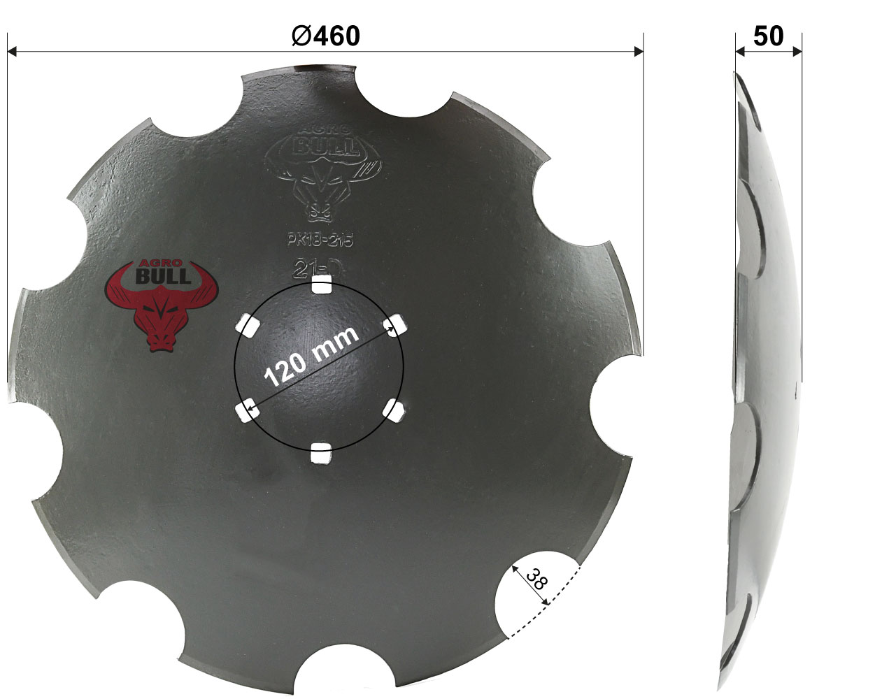 Talerz zębaty CARBON Ø 460